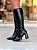 Bota Feminina Laís Preta Cano alto - Imagem 5