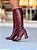 Bota Feminina Laís Vinho Cano Alto - Imagem 6