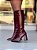Bota Feminina Laís Vinho Cano Alto - Imagem 3