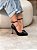 Scarpin Feminino Jordana Preto em Couro legítimo - Imagem 7