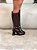 Bota Feminina Dani marrom Cano Alto - Imagem 10