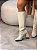 Bota Feminina Dani Off-white Cano Alto - Imagem 3