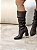 Bota Feminina Over Aisha Marrom em Strech - Imagem 5