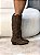 Bota Feminina Western Kênia Marrom Camurça em couro legítimo - Imagem 1