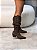 Bota Feminina Western Kênia Marrom Camurça em couro legítimo - Imagem 4