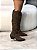Bota Feminina Western Kênia Marrom Camurça em couro legítimo - Imagem 9