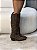 Bota Feminina Western Kênia Marrom Camurça em couro legítimo - Imagem 8