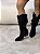 Bota Feminina Western Kênia Preta Camurça em couro legítimo - Imagem 4