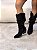 Bota Feminina Western Kênia Preta Camurça em couro legítimo - Imagem 8
