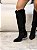 Bota Feminina Western Kênia Preta Camurça em couro legítimo - Imagem 6