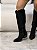 Bota Feminina Western Kênia Preta Camurça em couro legítimo - Imagem 3