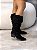 Bota Feminina Western Kênia Preta Camurça em couro legítimo - Imagem 3