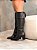 Bota Feminina Montaria Luzia Preta em Couro legítimo - Imagem 8