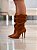 Bota Feminina Pity Slouch Caramelo camurça - Imagem 1