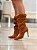 Bota Feminina Pity Slouch Caramelo camurça - Imagem 8