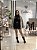 Bota Feminina Fran Slouch Preta camurça - Imagem 2