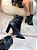 Bota Feminina Perla Preta Salto Bloco - Imagem 6