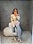 Bota Feminina Perla Off-white Salto Bloco - Imagem 3