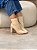 Bota Feminina Perla Off-white Salto Bloco - Imagem 9