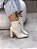 Bota Feminina Perla Off-white Salto Bloco - Imagem 5