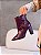 Bota Feminina Perla Vinho Salto Bloco - Imagem 7