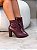Bota Feminina Perla Vinho Salto Bloco - Imagem 4