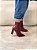 Bota Feminina Perla Vinho Salto Bloco - Imagem 1