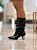 Bota Feminina Slouch Ingret Preta em Couro legitimo - Imagem 5