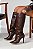 Bota Feminina Nicole Marrom Cano Alto - Imagem 15