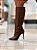 Bota Feminina Nicole Marrom Cano Alto - Imagem 10