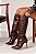 Bota Feminina Nicole Marrom Cano Alto - Imagem 1