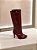 Bota Feminina Nicole Vinho Cano Alto - Imagem 3