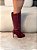 Bota Feminina Nicole Vinho Cano Alto - Imagem 8