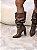 Bota Feminina Siena Slouch Marrom em Couro legítimo - Imagem 11