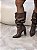 Bota Feminina Siena Slouch Marrom em Couro legítimo - Imagem 1