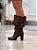 Bota Feminina Siena Slouch Marrom em Couro legítimo - Imagem 1