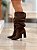 Bota Feminina Siena Slouch Marrom camurça em Couro legítimo - Imagem 4