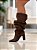 Bota Feminina Siena Slouch Marrom camurça em Couro legítimo - Imagem 10