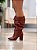 Bota Feminina Siena Slouch Vinho em Couro legítimo - Imagem 6