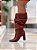 Bota Feminina Siena Slouch Vinho em Couro legítimo - Imagem 9