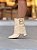 Bota Feminina Capa Lola Off-White Cano Curto - Imagem 9
