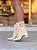 Bota Feminina Capa Lola Off-White Cano Curto - Imagem 8