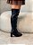 Bota Feminina Over Ale Preta em Couro legítimo - Imagem 1