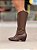 Bota Feminina Western Belize Marrom Cano Alto em Couro legítimo - Imagem 8