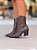 Bota Feminina Western Belize Marrom Cano Curto em Couro Legítimo - Imagem 7