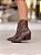 Bota Feminina Western Belize Marrom Cano Curto em Couro Legítimo - Imagem 3