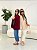 Slingback Feminino Alexia Vinho - Imagem 3