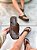 Flatform Feminina Angra Marrom em Couro legítimo - Imagem 9