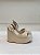 Sandália Anabela Feminina Sté Off-White - Imagem 10