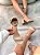 Sandália Feminina Serena Nude Salto baixo - Imagem 7